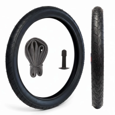 Zestaw do wózka i rowerka: Opona 350A 14x1 3/8 (37-288) V57 Comfort + Dętka 14